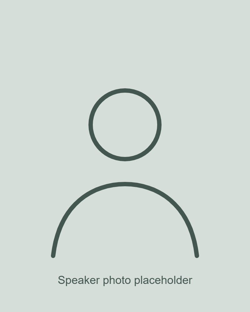 Placeholder for speaker photo
